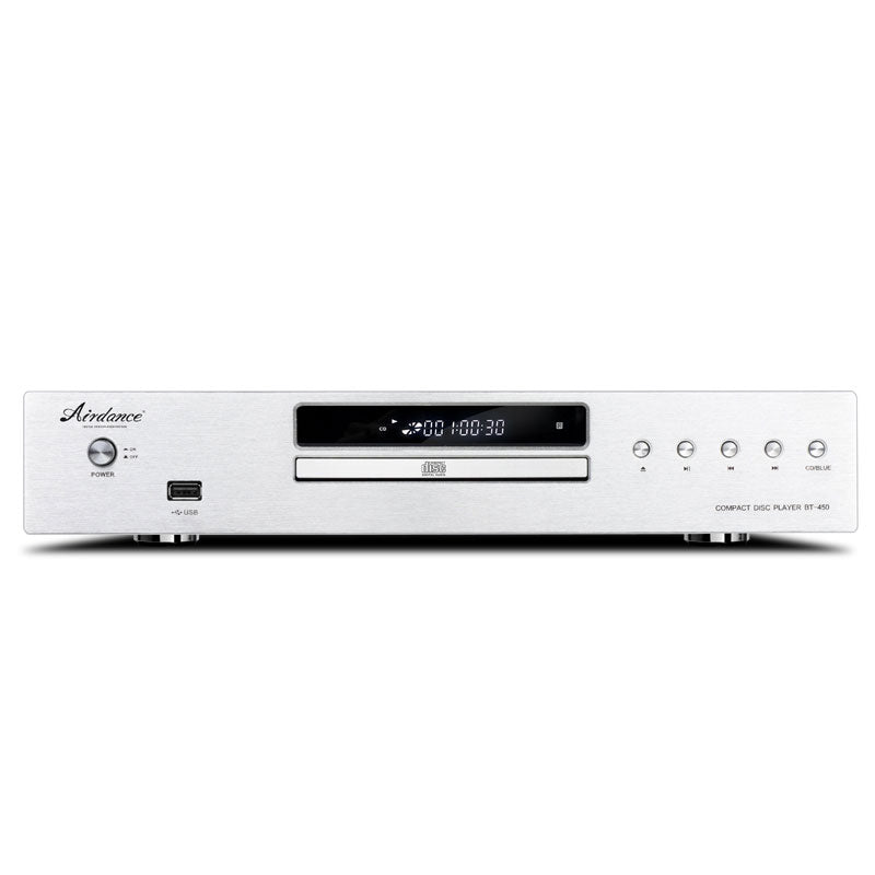 AirDance Silvery BT-450 Bluetooth5.2 CD Player Lossless OPA2604 HiFi Op Amp Stereo CD Player DTS Decoding