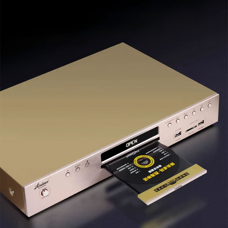 AirDance Golden HD-1500S Full HD DVD Player Bluetooth5.2 USB Lossless CD Player Support 1080P HD Output