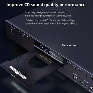 AirDance Black HD-1500S Full HD DVD Player Bluetooth5.2 USB Lossless CD Player Support 1080P HD Output