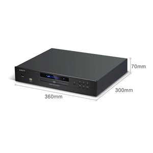 Classic Black E25 Professional CD Player OPA2604 Op Amp Bluetooth5.0 2-Channel Lossless HiFi CD Player