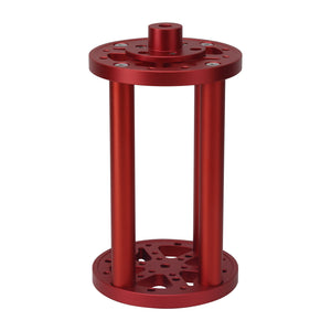 TeSeek MT-6 195mm (7.7") EQ Mount Pier Extension (Red/Silver/Black) for Sky-Watcher EQ6 and 3/8" Screw Tripods