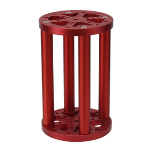 TeSeek MT-6 195mm (7.7") EQ Mount Pier Extension (Red/Silver/Black) for Sky-Watcher EQ6 and 3/8" Screw Tripods