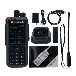 HamGeek UV-98 Plus 10W 1024CH Walkie Talkie VHF UHF Transceiver Standard Version + Programming Cable