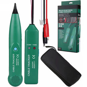 MS6812 Multi-Function Cable Tracker Cable Locator w/ Carrying Pouch &amp; Test Leads for Telephone Lines