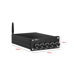 D323E TPA3223 2.1 Channel 100Wx2+200W High Power HiFi Digital Power Amplifier QCC3034 Bluetooth5.1 with DC42V Power Adapter