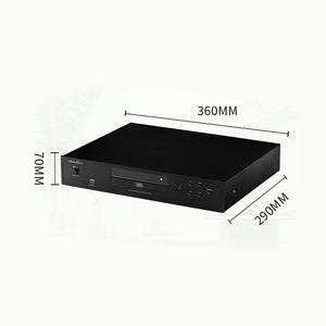 Black MH-P68 HiFi CD Player Bluetooth5.0 USB Lossless Audio Player Built-in DSP with 8 Sound Field Effects