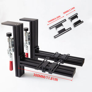 2 Sets of Simplayer Universal Throttle Joystick Mounts Desk Mounts Flight Simulator Accessories