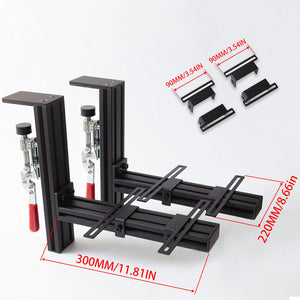 2 Sets of Simplayer Universal Throttle Joystick Mounts Desk Mounts with Extended Bases for Logitech