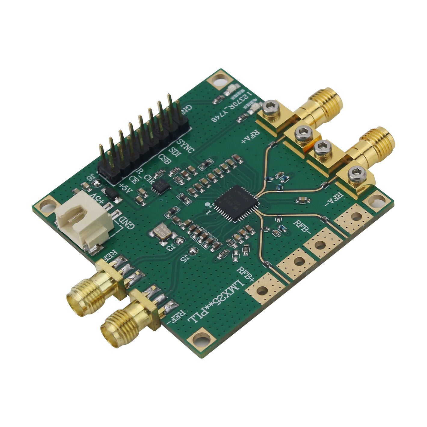 LMX2582 20-5500MHz Low Phase Noise Wideband Frequency Source Module Core Board + Optional STM32 Main Control Board