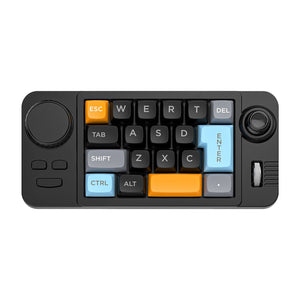 Black Mini Programmable 19-Button Onboard Macro Keyboard Mechanical Red Switch Keyboard with Colorful Light Effects