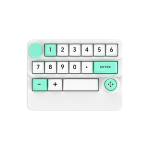 White W909 Wireless Three-mode Bluetooth Digital Keyboard Mechanical Gaming Keyboard with Joystick Support Macro Definition