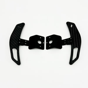 2PCS Simplayer Carbon Fiber Adjustable Paddles (Type A) Compatible with MOZA R5 ES and R3 ESX