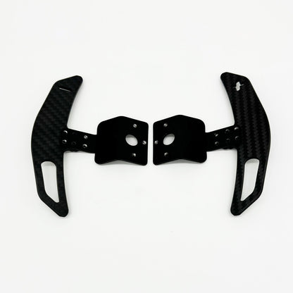 2PCS Simplayer Carbon Fiber Adjustable Paddles (Type A) Compatible with MOZA R5 ES and R3 ESX