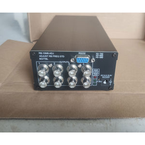 10kHz-150MHz 8-Channel Adjustable Clock Source Built-in SA.22C Rubidium Clock Frequency Standard with BNC Connector