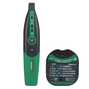 MASTECH MS5902 (CN) Circuit Breaker Finder Socket Tester Transmitter Receiver with Work Light