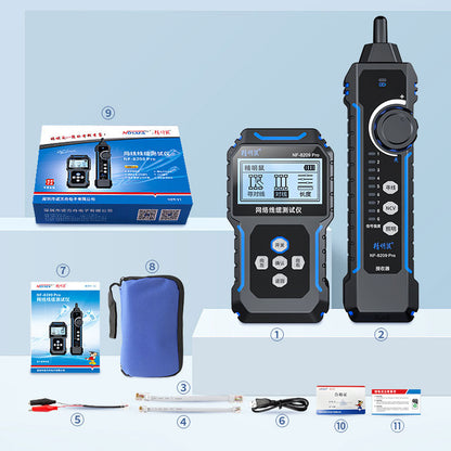 NF-8209 Pro (NF-8209Pro) Cable Tracker Network Cable Tester NCV Detector with LED Lighting