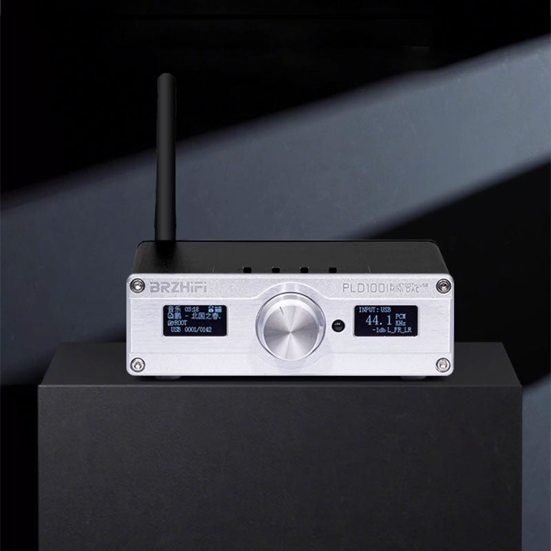 BRZHIFI PLD100 Dual Screen Audio Player HiFi Bluetooth5.0 Decoder High Performance ES9039Q2M DAC N5532 Op Amp