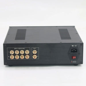 PRT12A Upgraded 2-Channel Preamplifier with Imported Capacitors &amp; Resistors (AC 115V Input No Tubes)