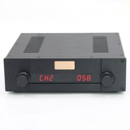 PRT12A Upgraded 2-Channel Preamplifier with Imported Capacitors &amp; Resistors (AC 115V Input No Tubes)
