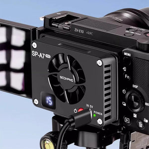 SOONPHO SP-A7 Pro Camera Cooler Camera Cooling Fan for Sony A7M4 ZV-E1 Canon R6 Fuji X-S10