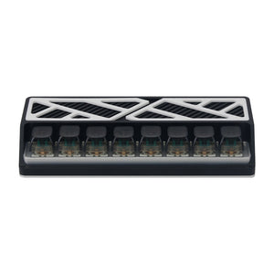 QC8KEY CNC Aluminum 8-Channel Independent USB Switch Power Supply Controller Mechanical Keyboard Type USB Hub