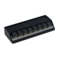 QC8KEY CNC Aluminum 8-Channel Independent USB Switch Power Supply Controller Mechanical Keyboard Type USB Hub