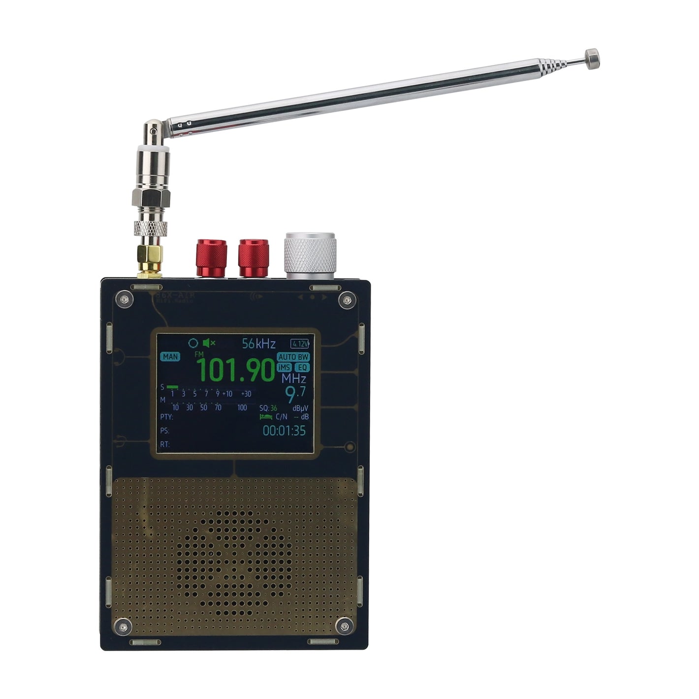 HamGeek TEF6686 Black Golden Version Full Band Receiver Support Aviation Frequency Band LM/WM/AM/DXFM/AIR