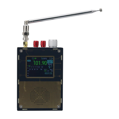 HamGeek TEF6686 Black Golden Version Full Band Receiver Support Aviation Frequency Band LM/WM/AM/DXFM/AIR