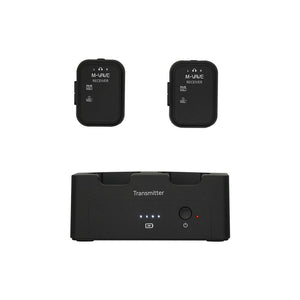 WP-12 2.4GHz Wireless In-Ear Monitor Transmission System with Charging Slot One Transmitter to Two Receivers