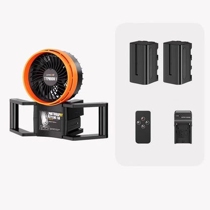 LENSGO TYPHOON 1 Photography Styling Fan with 10 Speed Settings and 10m Wireless Remote Control