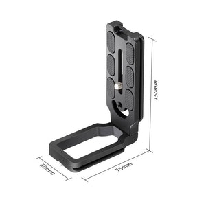 L-Shaped Vertical Camera Plate Universal Quick-Release Plate for DSLR Mirrorless Cameras &amp; Tripods