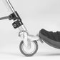 3PCS (Sliver) Magic Leg Swivel Casters with Brake and 25mm Stainless Steel Sleeve for C-Frame Stands