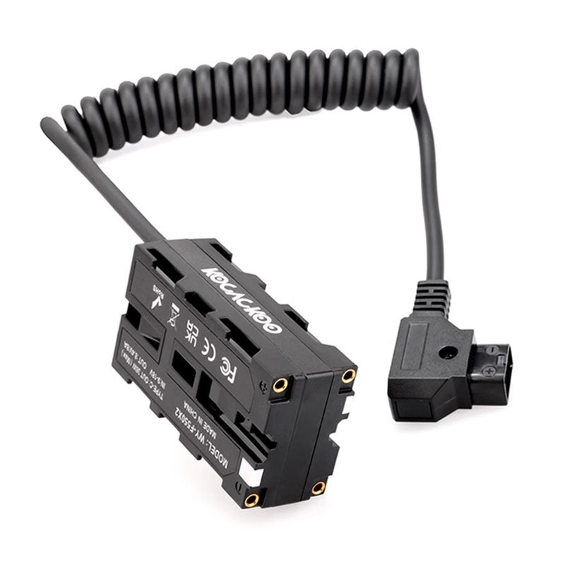 WY-F550X2 D-Tap to Dual-Sided NP-F Dummy Battery D-TAP to NP-F970 (Standard: Cable Extended to 60cm)