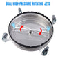 20" 4000PSI Stainless Steel Pressure Washer Surface Cleaner for Driveways Sidewalks and Patios
