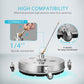 20" 4000PSI Stainless Steel Pressure Washer Surface Cleaner for Driveways Sidewalks and Patios