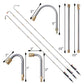 10-Piece Stainless Steel Pressure Washer Extension Wand Set – 1/4" Quick-Connect, 4000 PSI