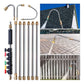 10-Piece Stainless Steel Pressure Washer Extension Wand Set – 1/4" Quick-Connect, 4000 PSI
