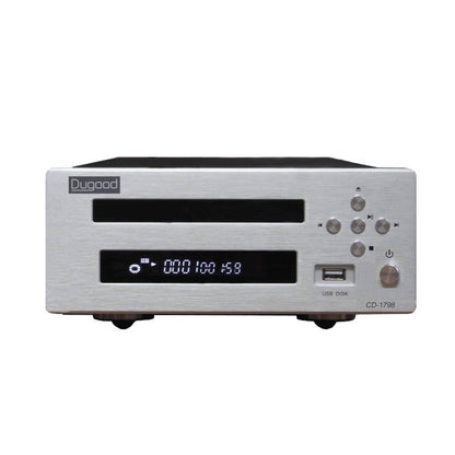 Dugood Silvery CD-1798 HiFi Fully Balanced Mini CD Player DV-34 Movement PCM1798 Decoding IRC5532D OP AMP