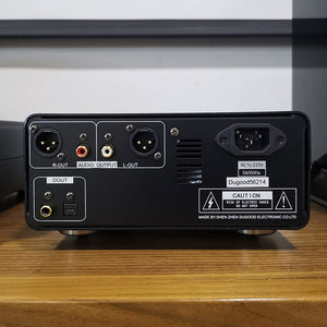 Dugood Black CD-1798 HiFi Fully Balanced Mini CD Player DV-34 Movement PCM1798 Decoding IRC5532D OP AMP