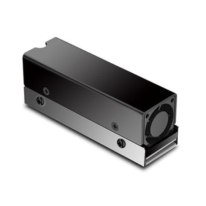 JIUSHARK M.2 2280 SSD Heatsink with 6000RPM SSD Cooling Fan – PCIe 4.0 Aluminum Cooling and Thermal Fins