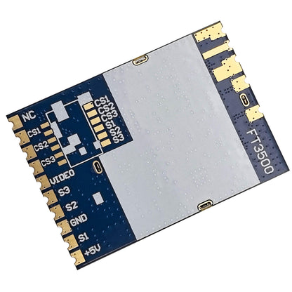 FTYTO FT3500 3.3GHz VRX Receiver 64CH Wireless Analog Video Receiver Module 3060-3500MHz (Blue)