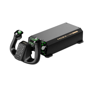 MOZA AY210 Yoke Force Feedback Base and MOZA MFY Yoke Flight Simulator for Realistic Sim Experience