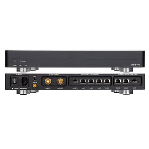 Black LHY AS8 Pro 230V Audio HiFi Switch Ethernet OCXO Clock 2.5Gbps Main Switch +1Gbps Audio Isolation