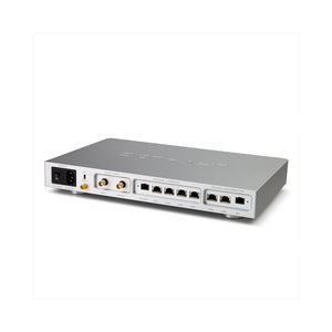 Silvery LHY AS8 Pro 230V Audio HiFi Switch Ethernet OCXO Clock 2.5Gbps Main Switch +1Gbps Audio Isolation