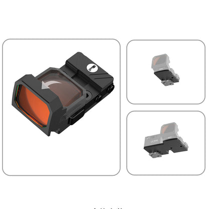 Set of CHI Red Dot Telephoto Device Fast-Focus Camera Telephoto Lens External Viewfinder with Bases