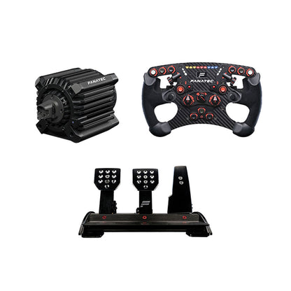 Original ClubSport DD+ Wheel Base 15NM + V2.5X Steering Wheel + ClubSport Pedals V3 for Fanatec