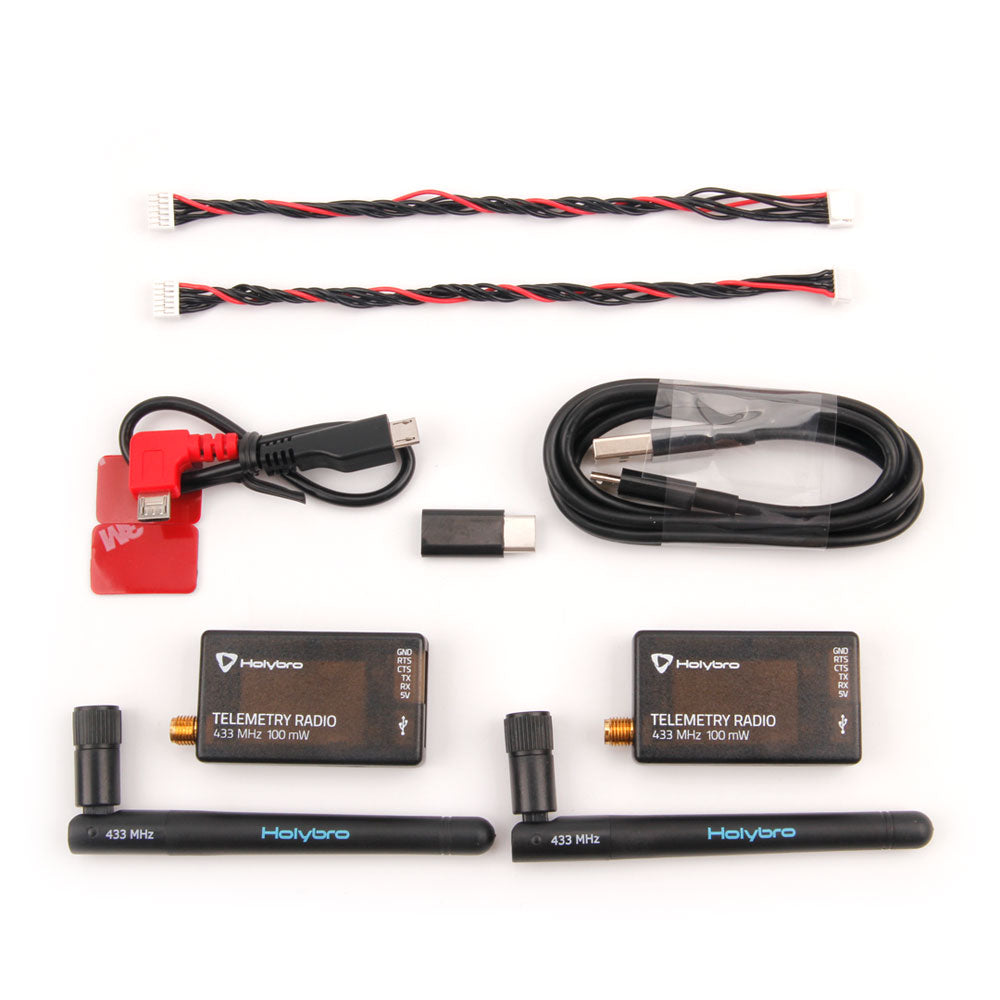 HOLYBRO Sik Telemetry Radio V3 100mW 433MHz FPV VTX Opensource Radio Platform for Flight Controller