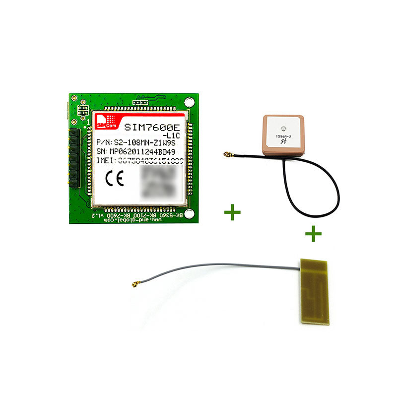 SIMCom 10Mbps Low-Cost LTE CAT1 SIM7600E L1C Breakout Board SIM7600E-L1C + 4G Antenna + GPS Antenna