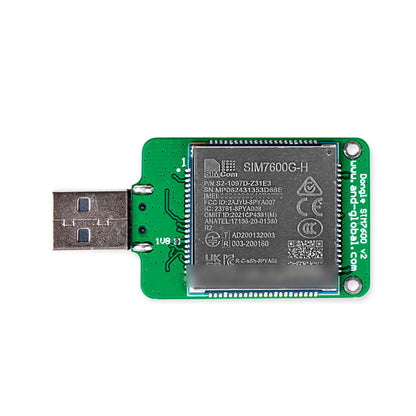 SIM7600G-H USB Dongle LTE CAT 4 Module 150Mbps Downlink &amp; 50Mbps Uplink Rates (without Antennas)