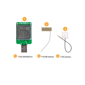 SIM7600G-H 4G USB Dongle LTE CAT 4 Module 150Mbps Downlink &amp; 50Mbps Uplink Rates (with 2 Antennas)